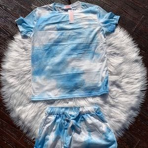 Tie Dye Shirt and Short Set NWOT Size Small